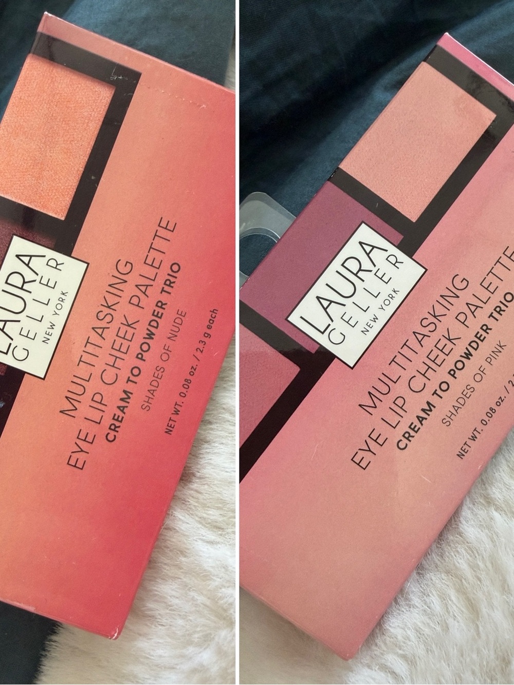 Laura Geller New York Multitasking Eye Lip Cheek Palette Cream-2-Powder Trio 2x3